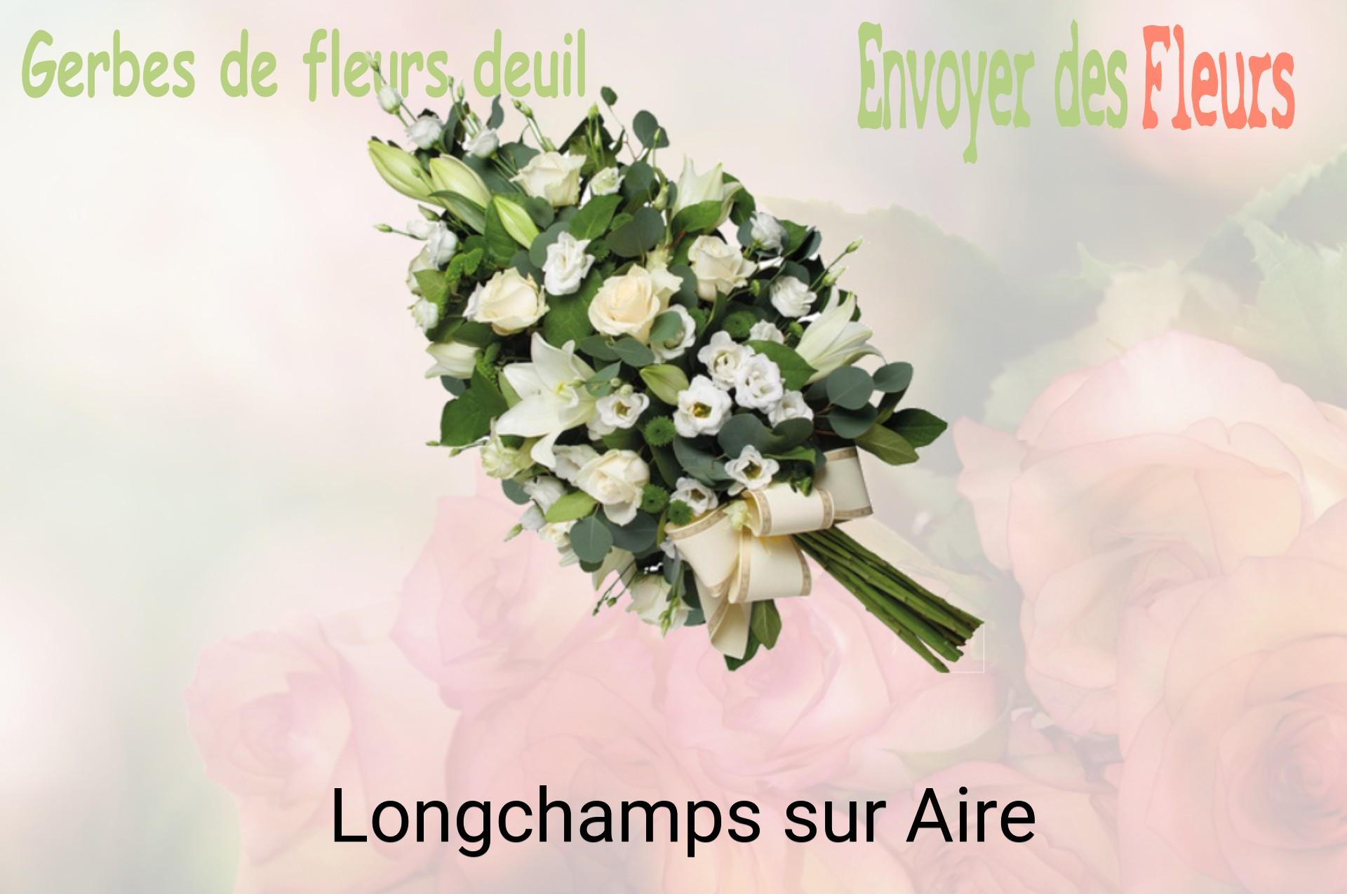 Gerbe de fleurs de deuil livrée à Longchamps-sur-Aire